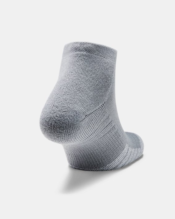 3 paires de chaussettes basses HeatGear® pour adulte, Gray, pdpMainDesktop image number 3
